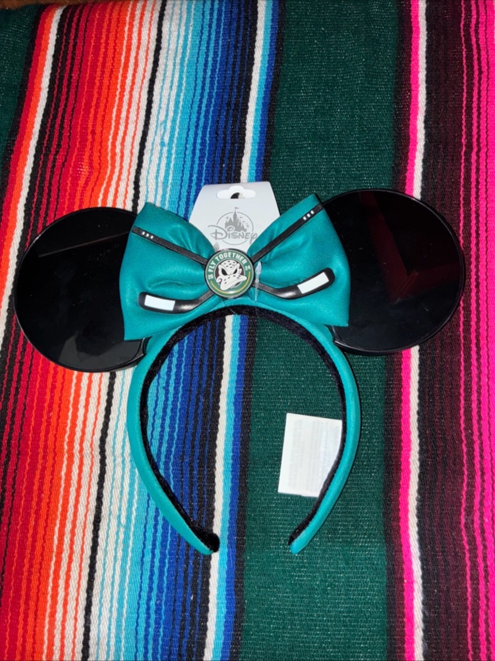 Disneyland Anaheim Ducks Day 2024 Mickey Ears Headband NWT